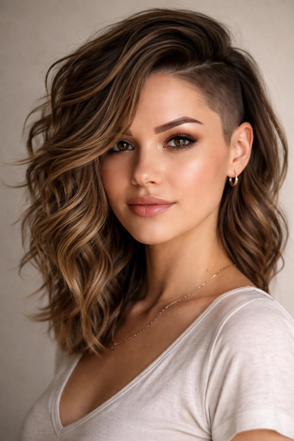 Asymmetrical waves with extended undercut on one side of the head