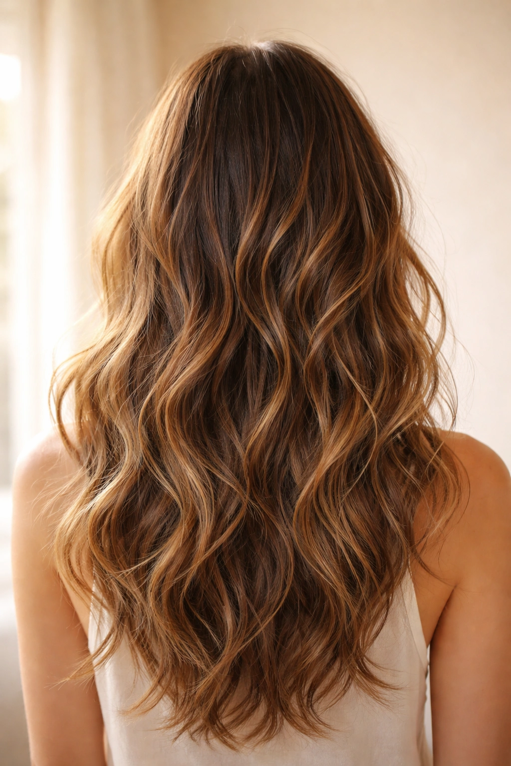 Loose subtle beachy waves with natural texture