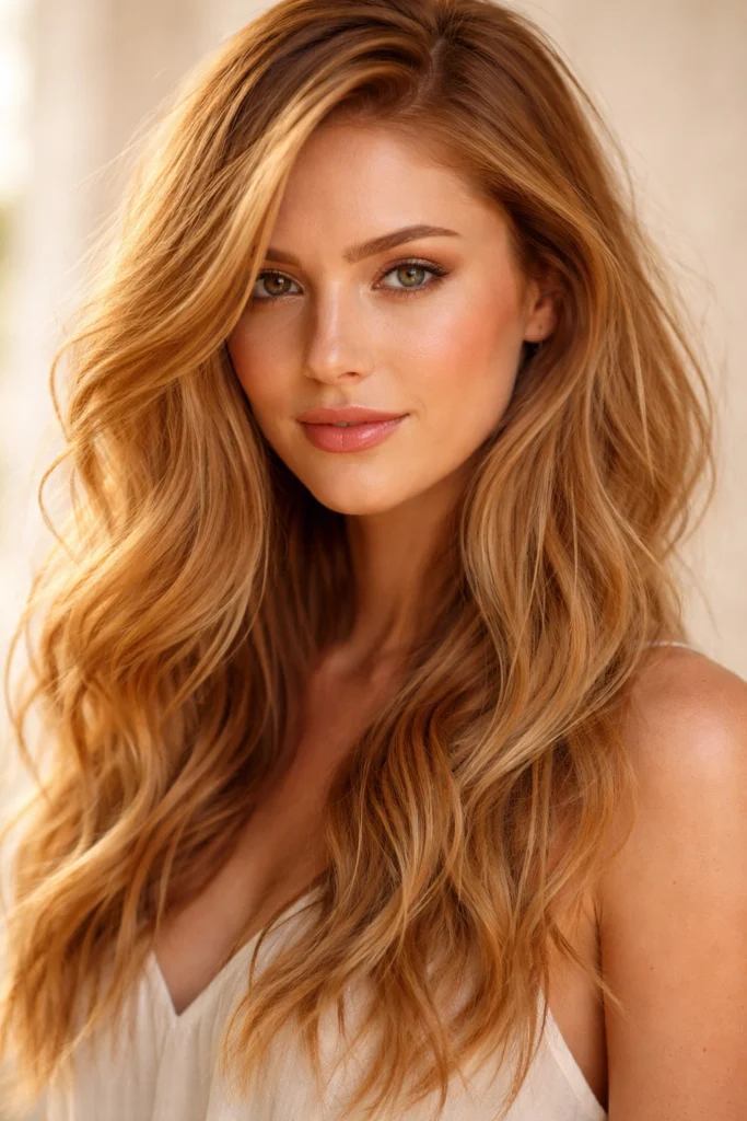 15 Wavy Hairstyles in Strawberry Blonde