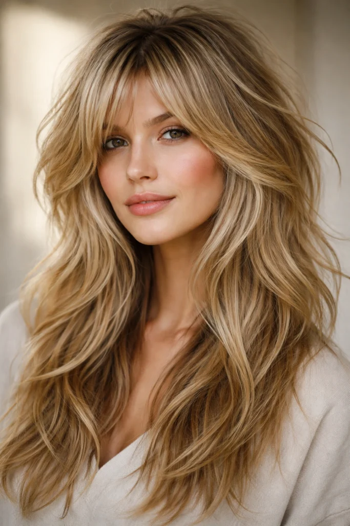 10 Long Wavy Layered Haircuts in Blonde