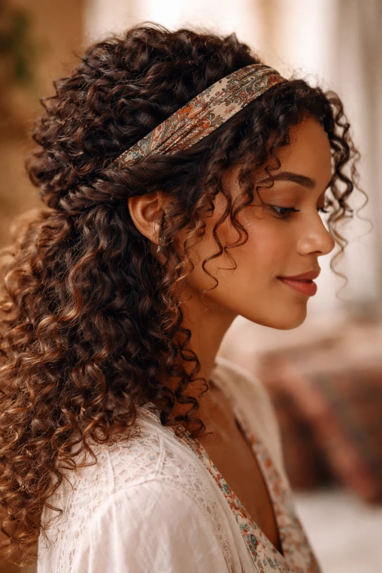 10 Headband Hairstyles for Curly Hair