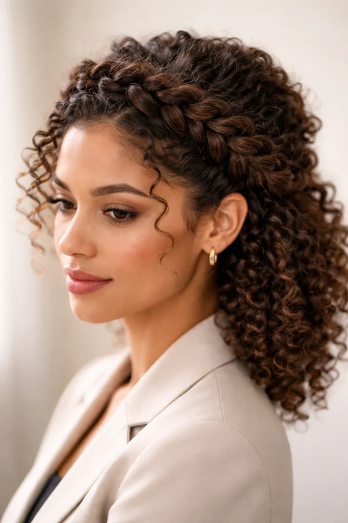 10 Work Hairstyles for Curly Hair