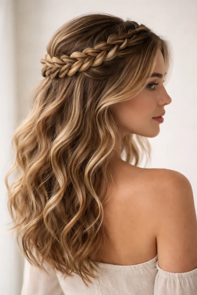 15 Easy Medium Updos for Wavy Hair