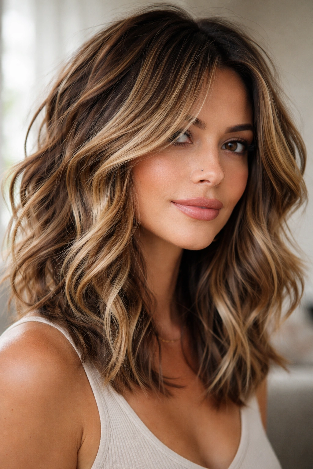 Choppy waves with highlights showing color variation and movement