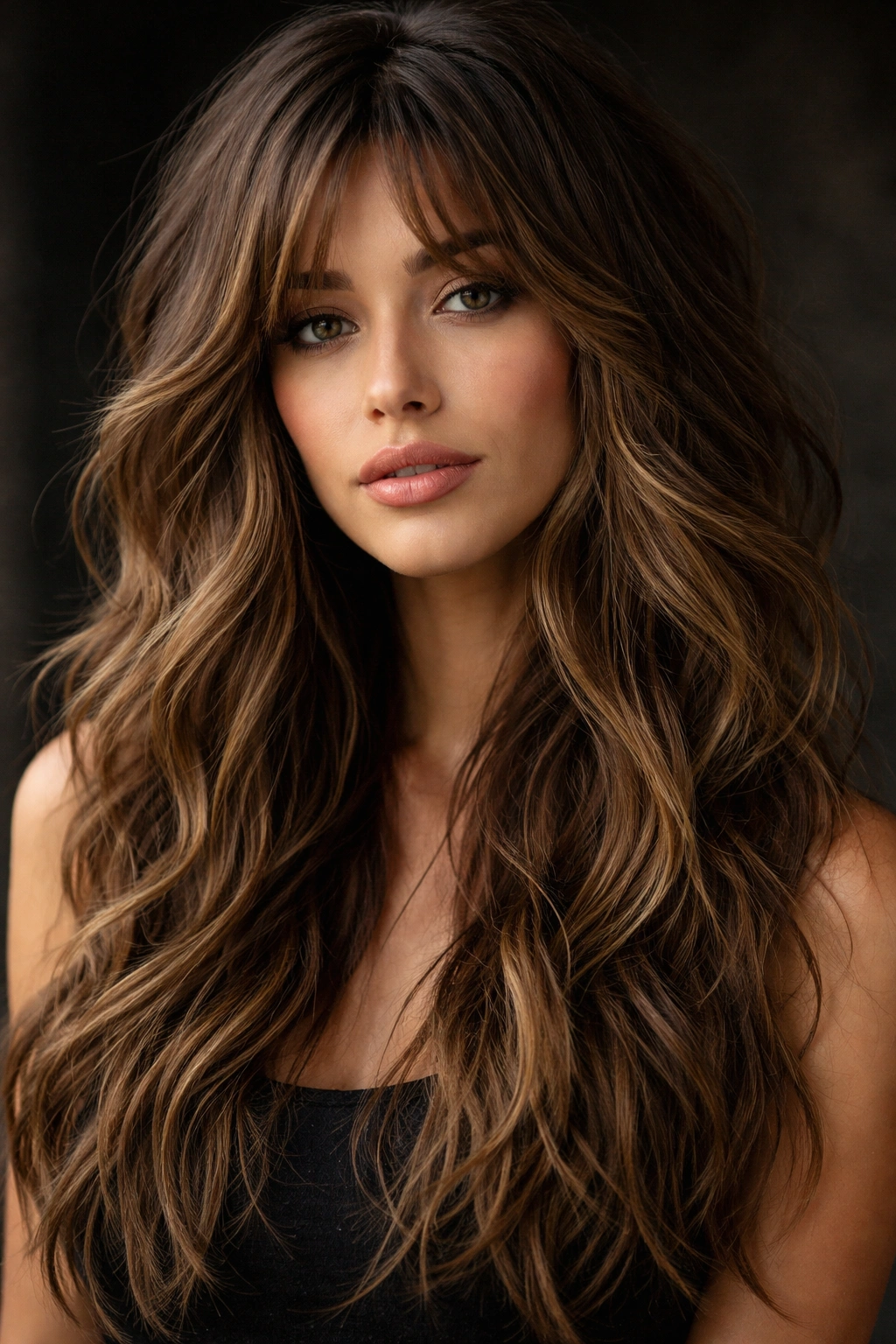 Close-up of choppy layered waves with bold texture