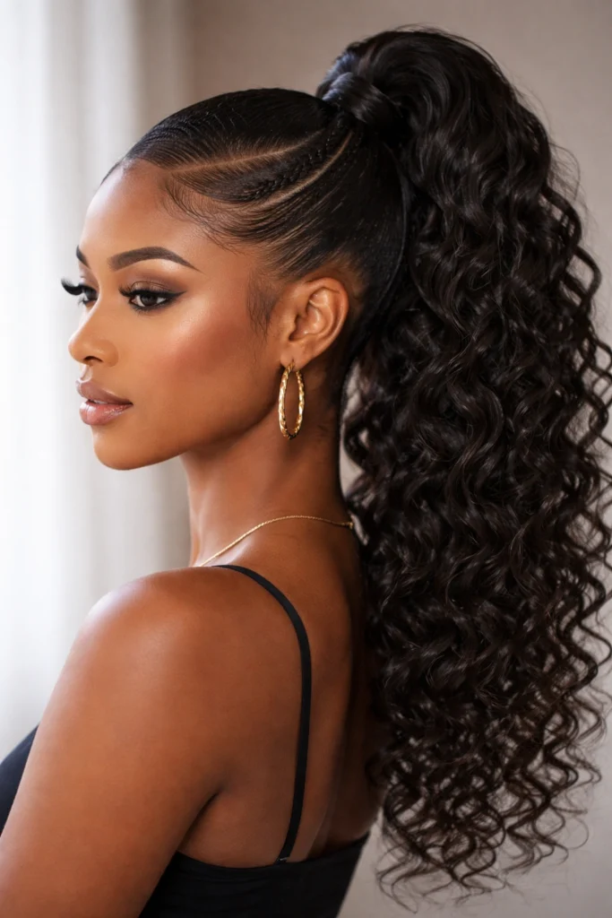8 Curly Weave Ponytail Styles