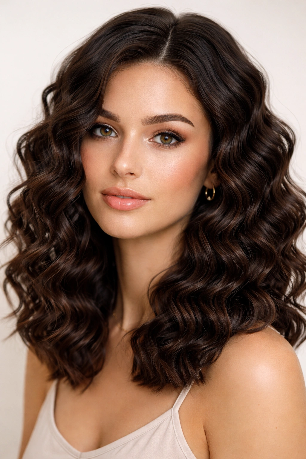 Close-up of deep, well-defined waves across the head