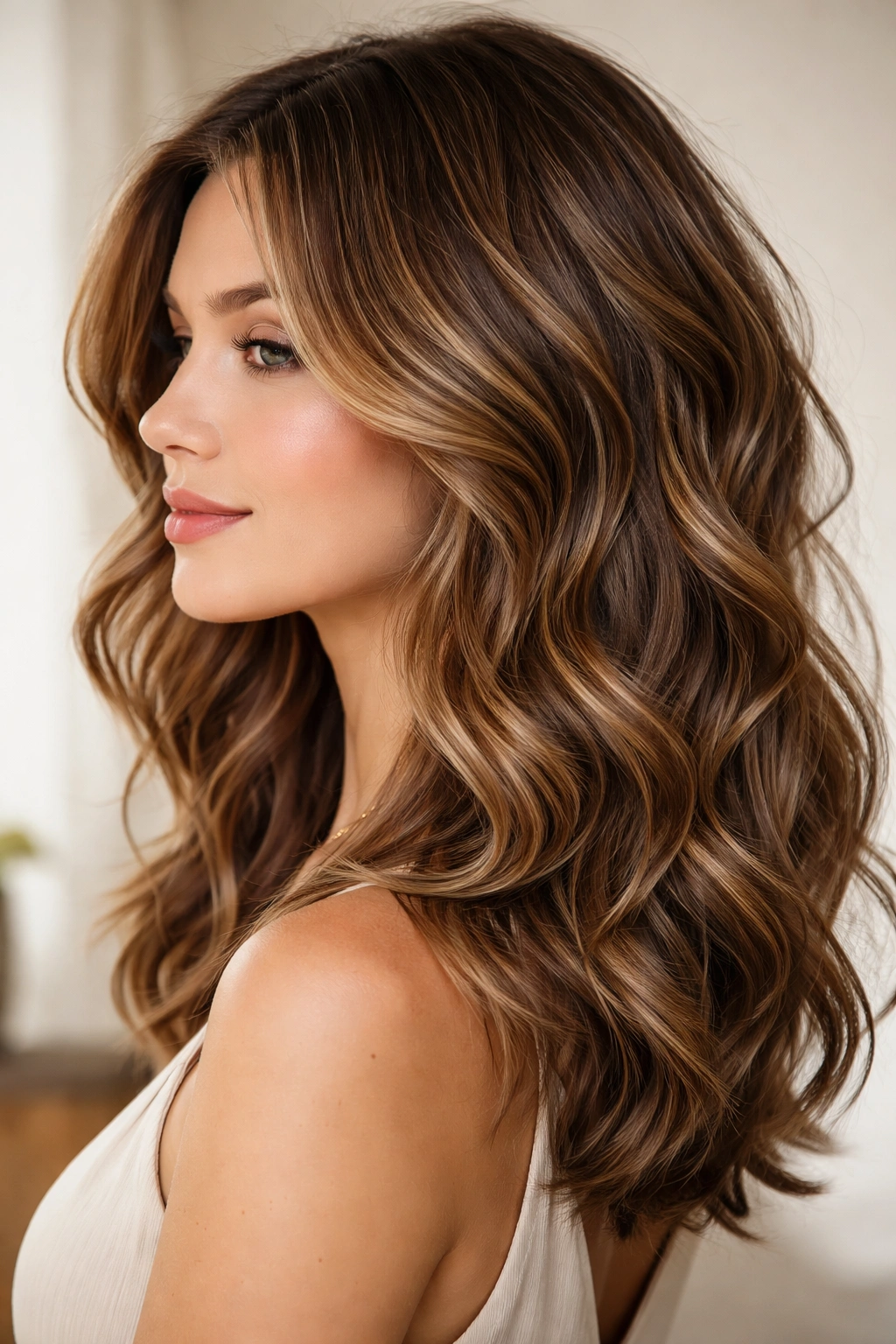 Layered waves showing distinct textures across multiple layers