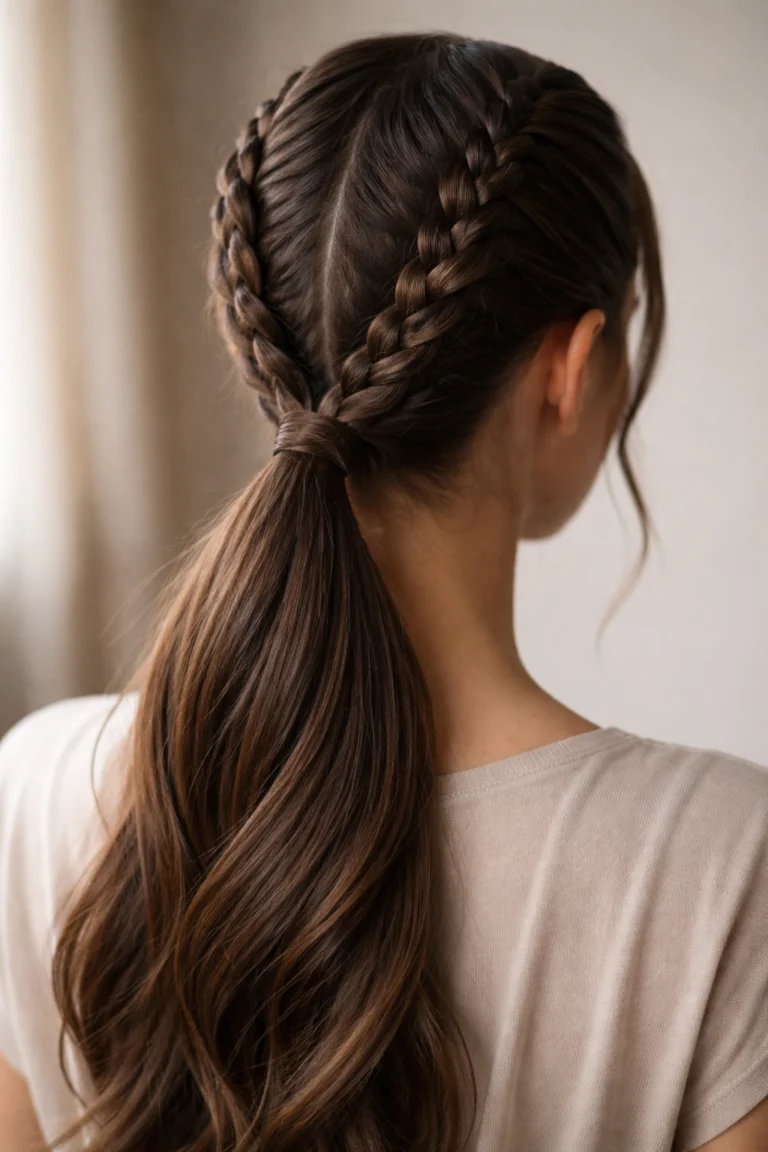 12 Double Braided Ponytails for Any Occasion