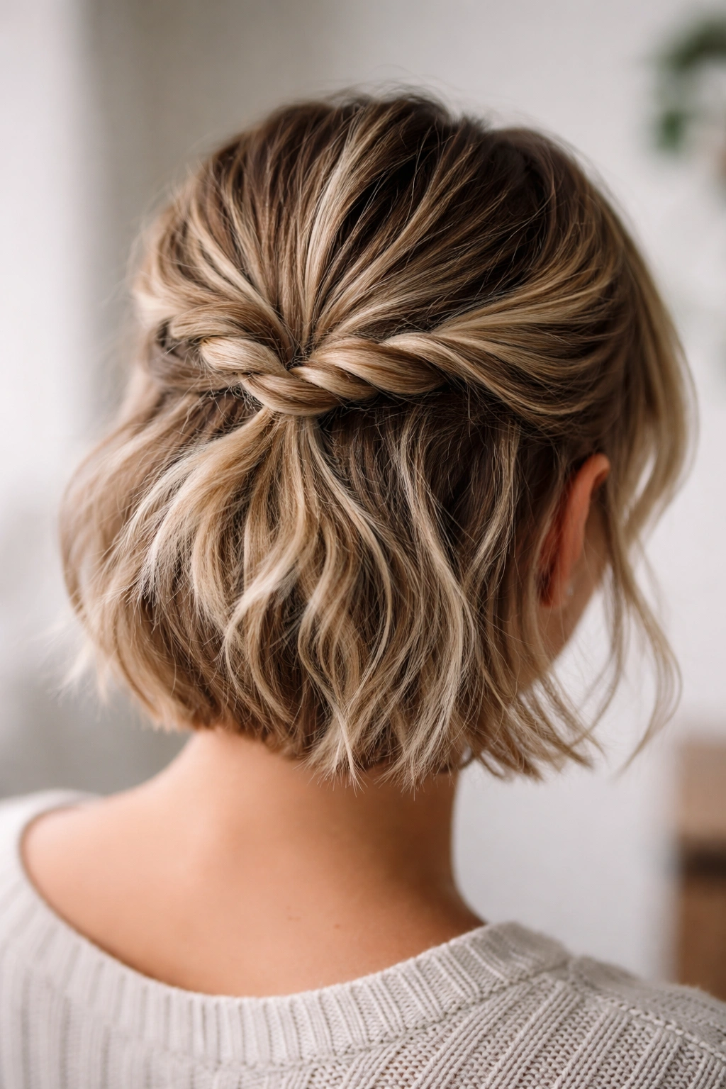 Two twisted strands intertwine to form a central knot beneath the crown