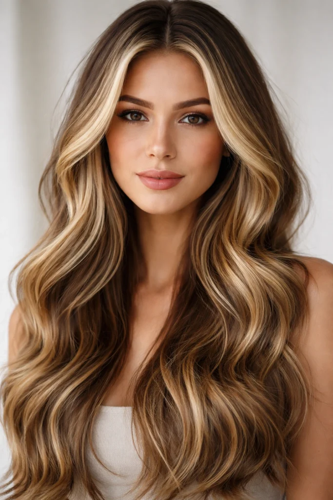 14 Long Wavy Hairstyles With Highlights