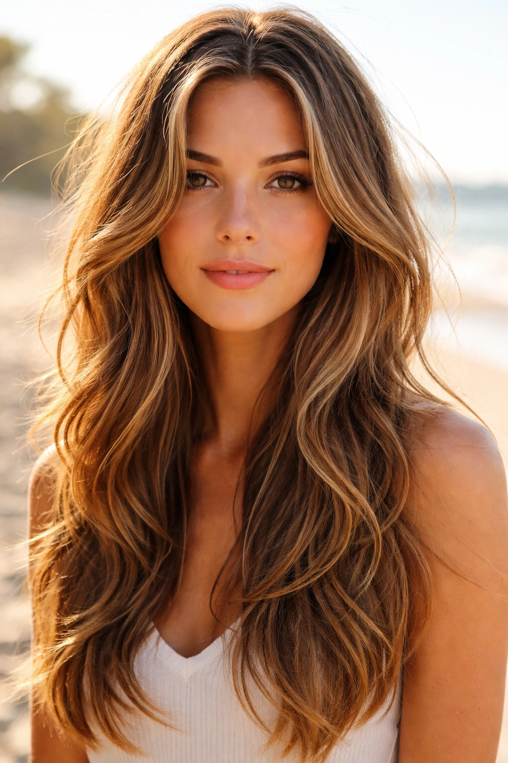 Longer face-framing layers around the cheeks and jawline