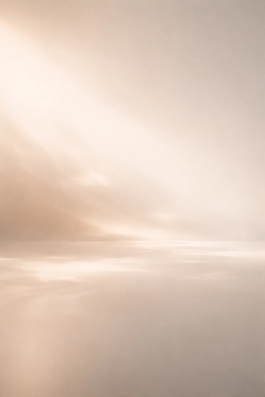 Abstract serene composition representing final thoughts with soft gradient and form