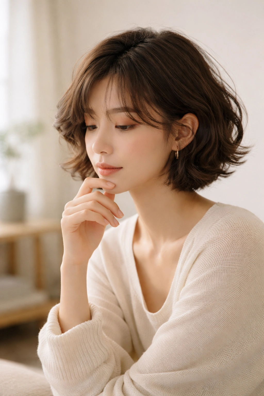 Contemplative portrait symbolizing final thoughts on hairstyles