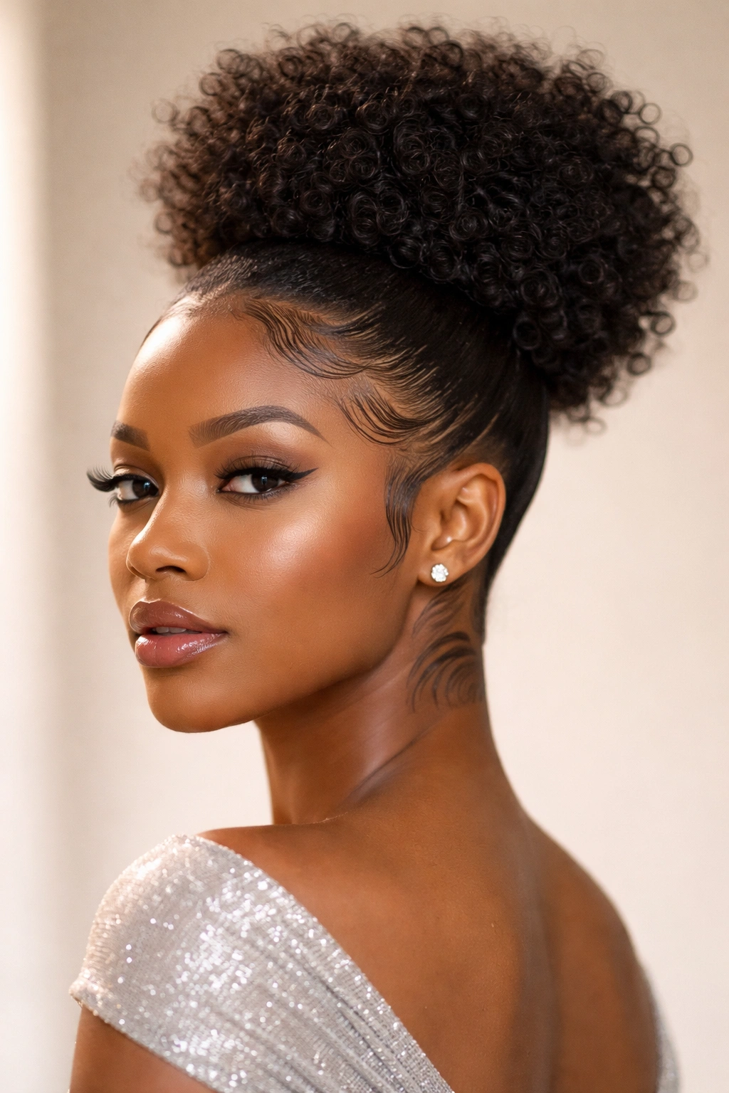 Geometric gel patterns on edges with a high-volume top