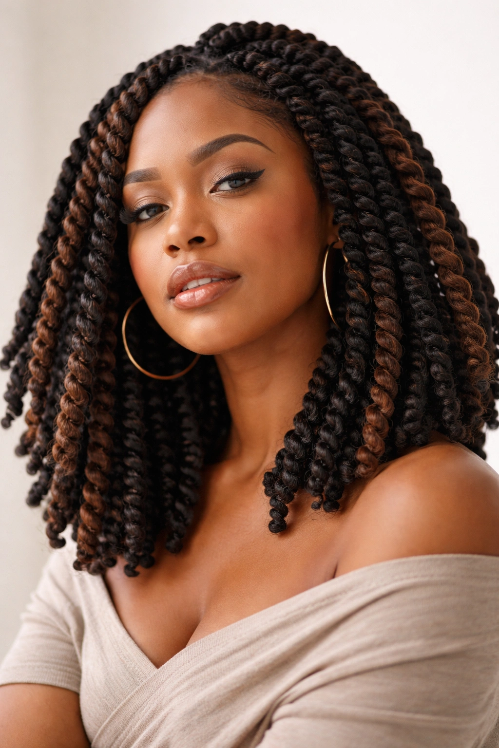 Bold chunky Havana twists with thick texture