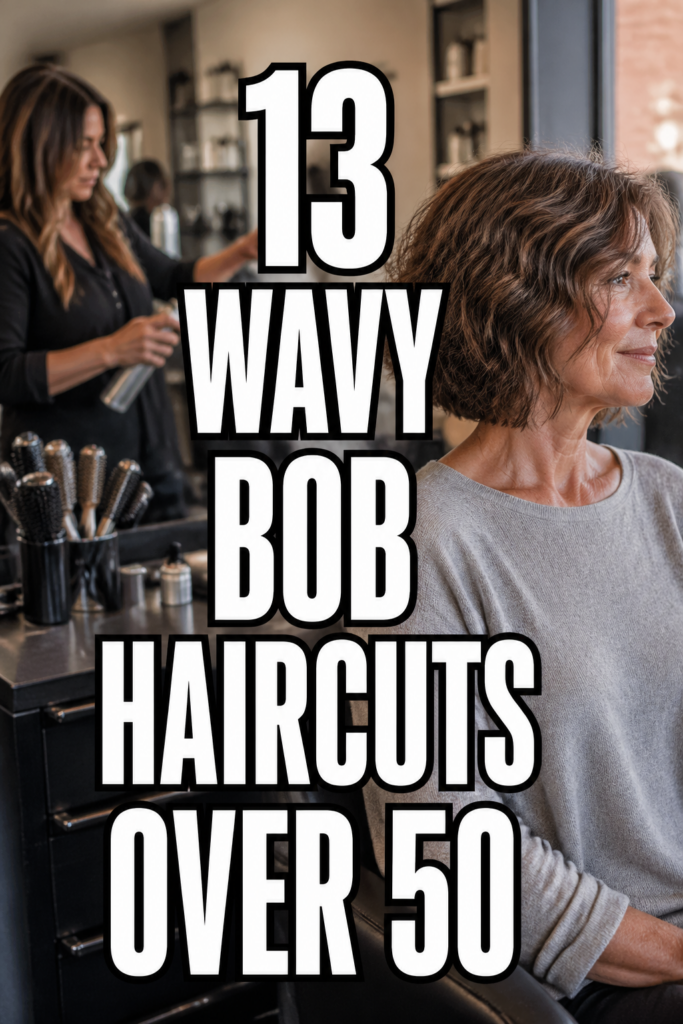 13 Wavy Bob Haircuts Over 50