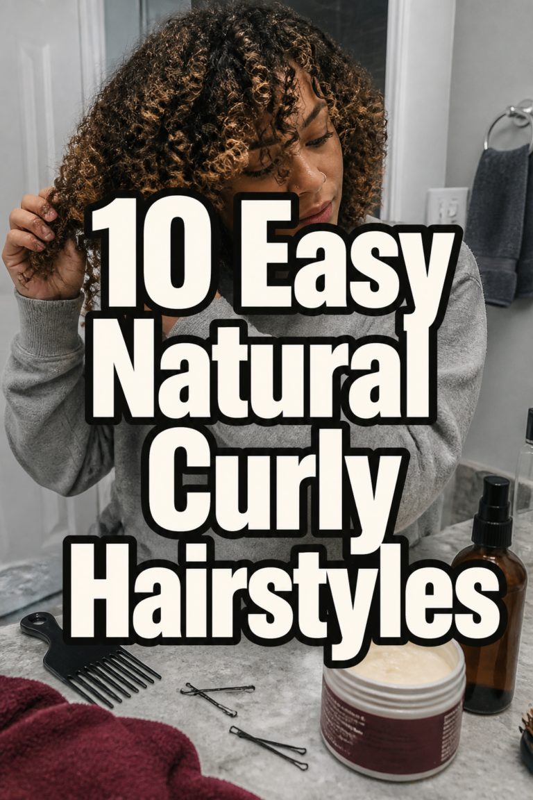 10 Easy Natural Curly Hairstyles