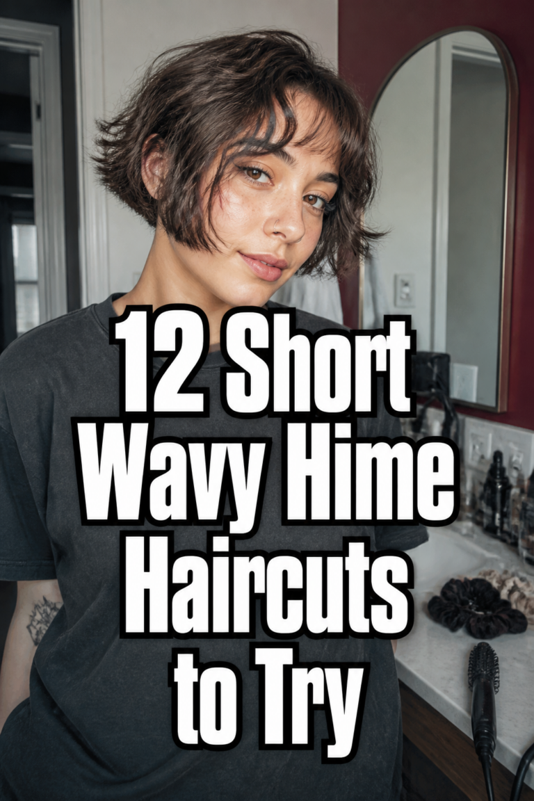 12 Short Wavy Hime Cuts