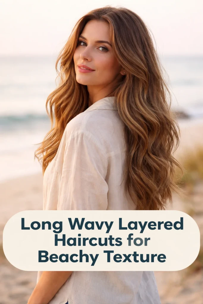 20 Long Wavy Layered Haircuts for the Beach