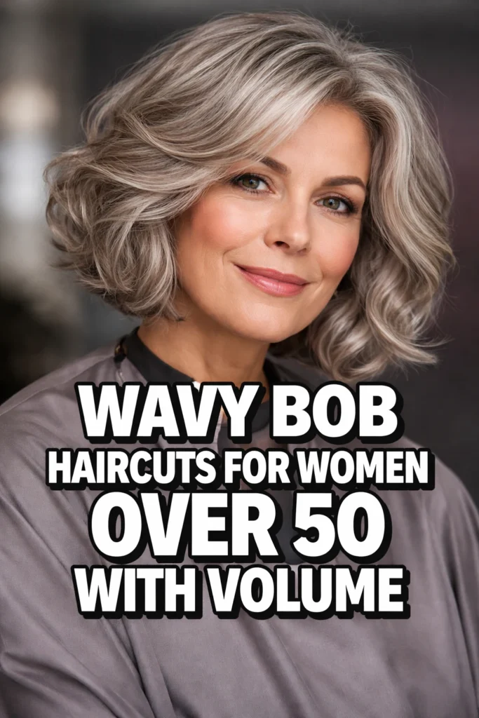 13 Wavy Bob Haircuts Over 50