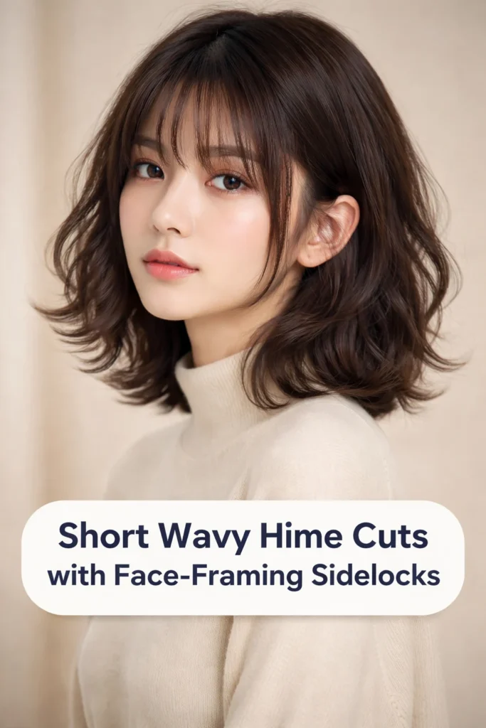 12 Short Wavy Hime Cuts