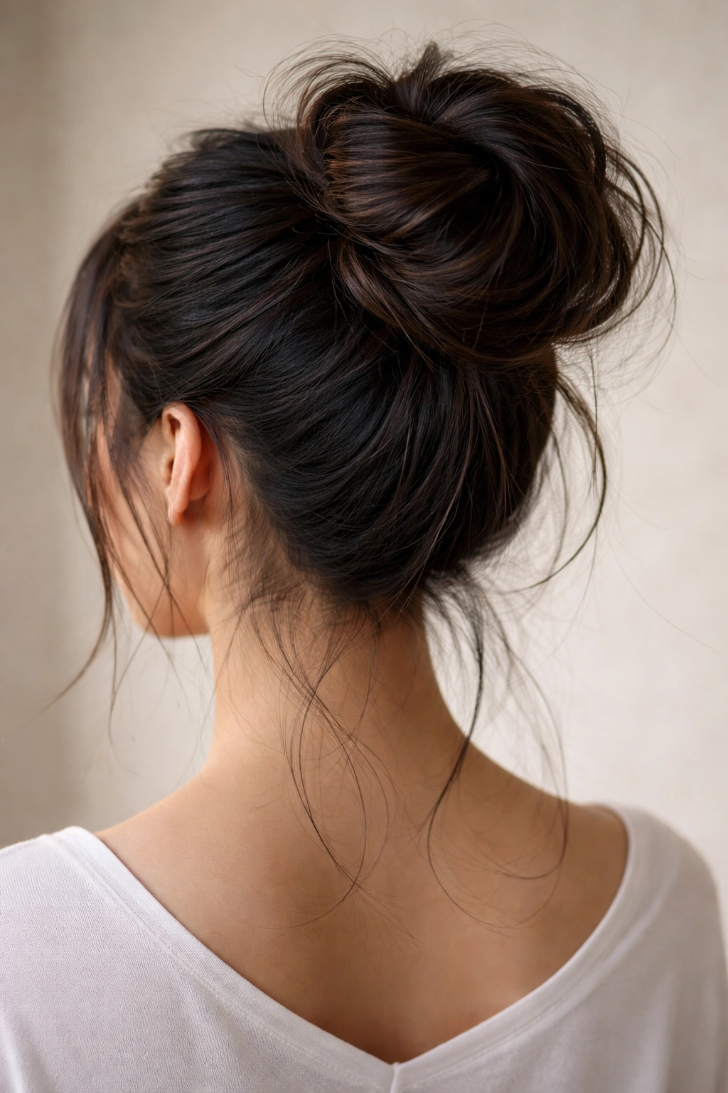 Layered texture bun with inner core bun and outer wrap showing multidimensional texture