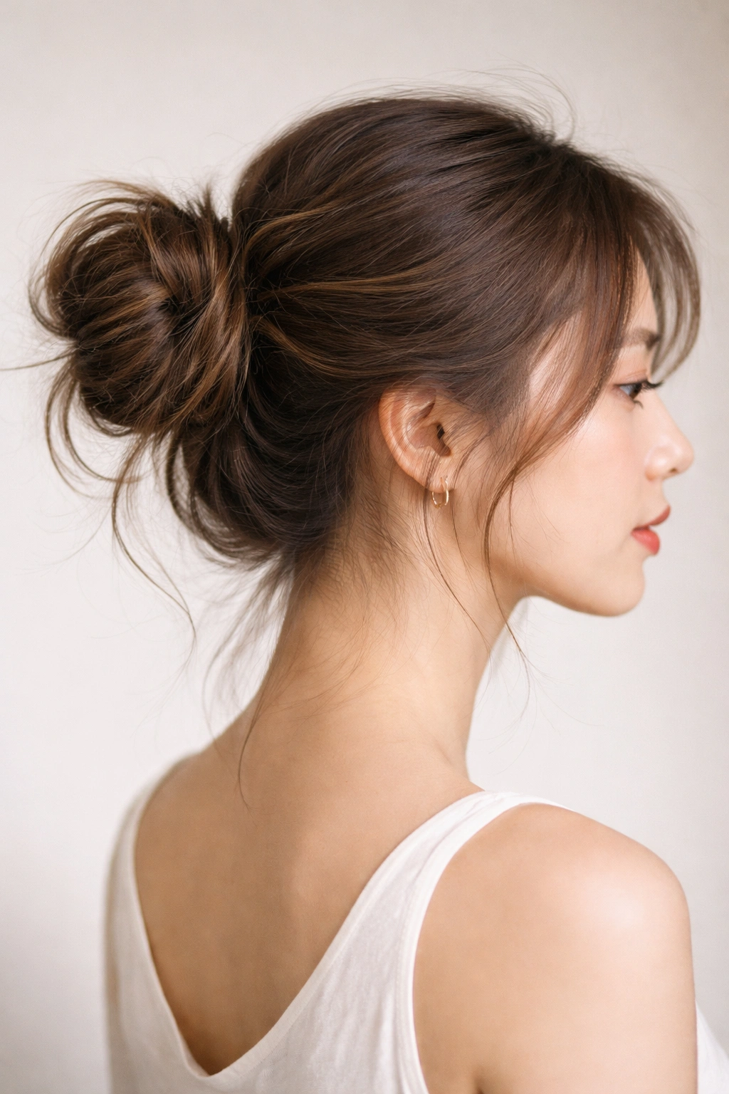 Soft bun with light hold, airy texture and no heavy residue