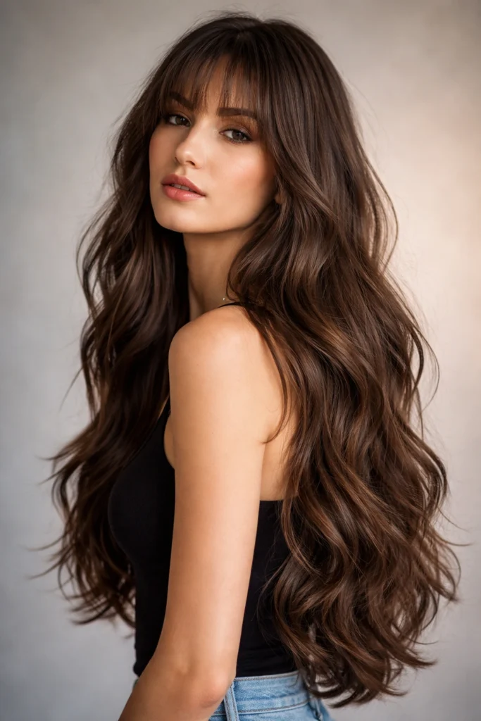 10 Styles With Wispy Bangs for Thick Wavy Hair