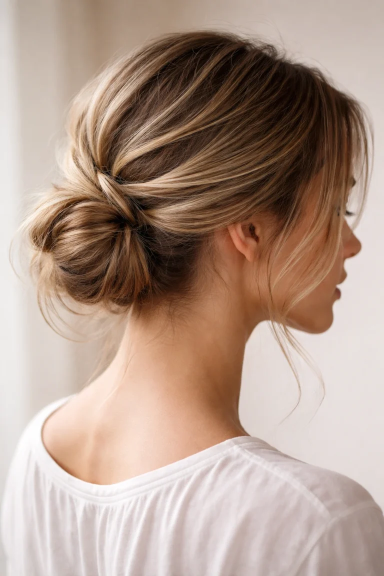 10 Messy Bun Styles for Medium Length Hair