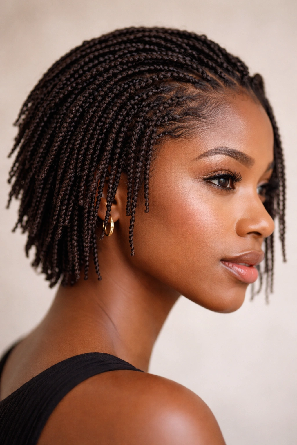 Macro close-up of micro twists showing fine, detailed texture