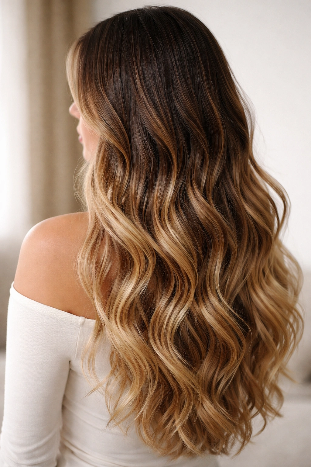 Waves showing a subtle root-to-end ombre color