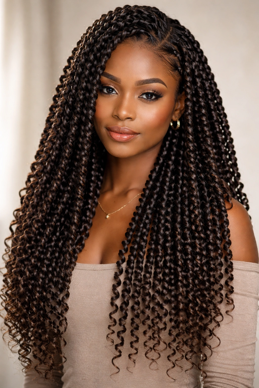 Full head of passion twists with pre-twisted extensions
