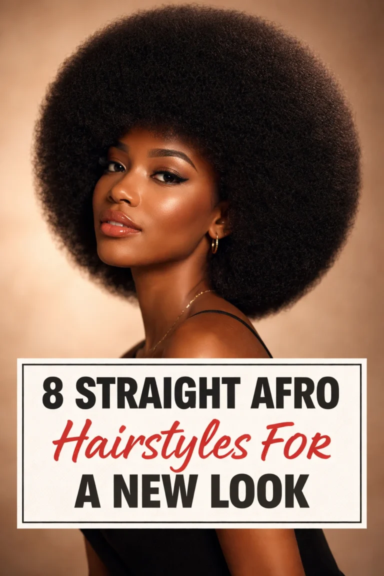 8 Straight Afro Hairstyles for a New Look