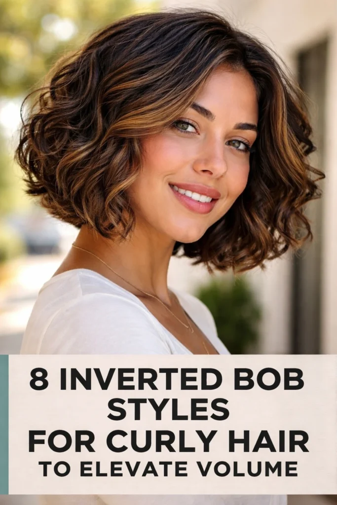 8 Inverted Bob Styles for Curly Hair