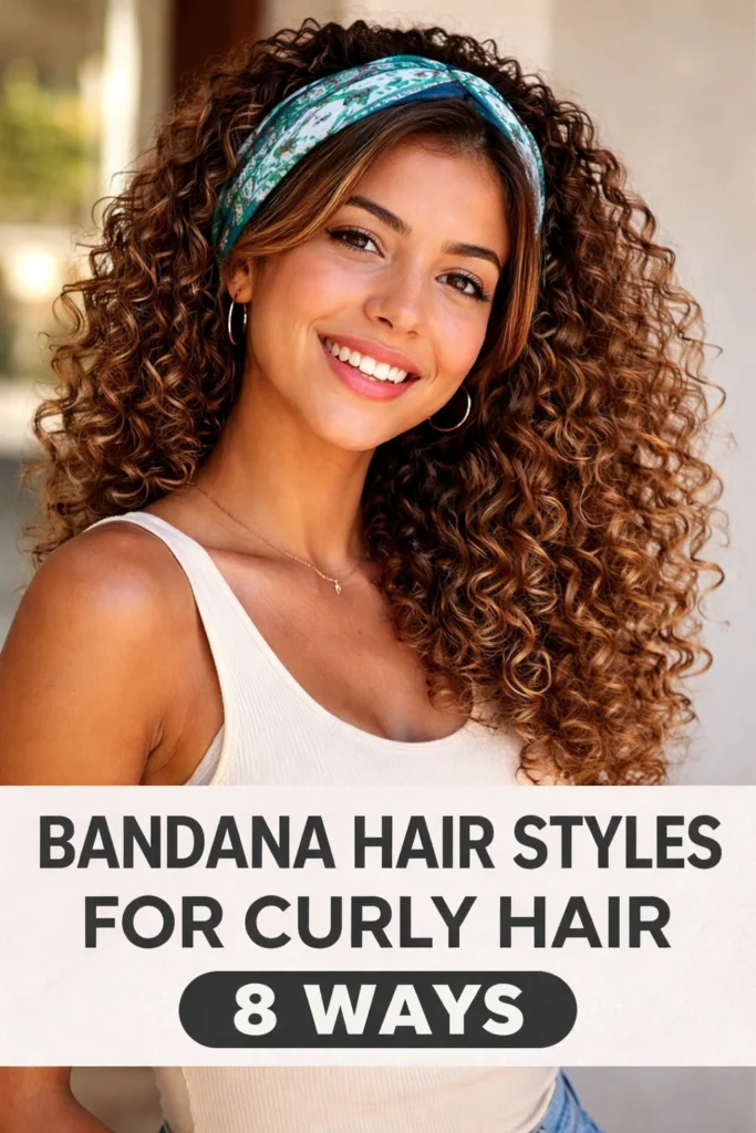 8 Bandana Hairstyles for Curly Hair