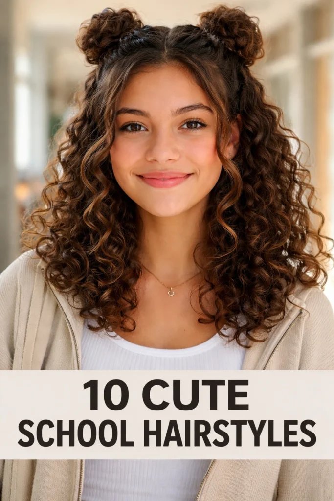 10 Cute School Hairstyles for Curly Hair