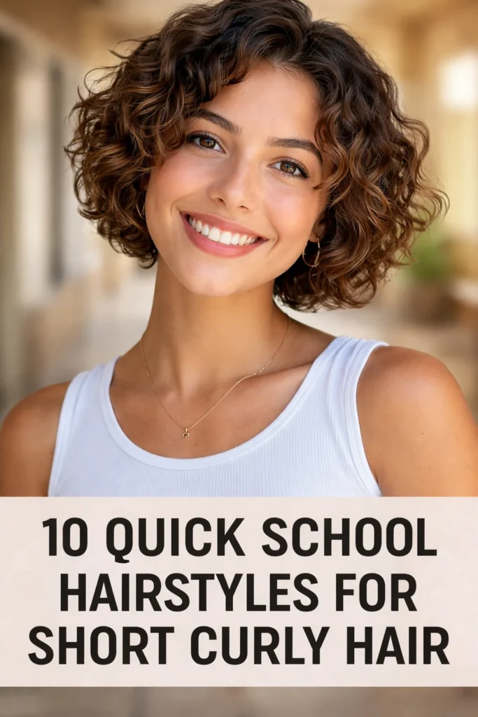 10 School Hairstyles for Short Curly Hair