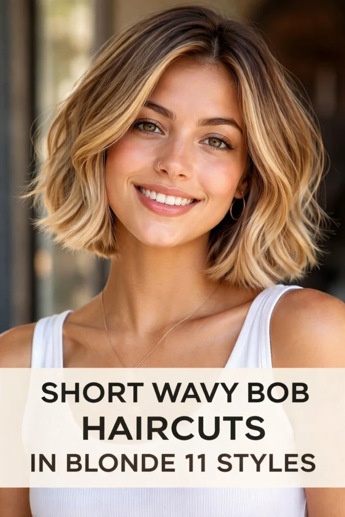 11 Short Wavy Bob Haircuts in Blonde