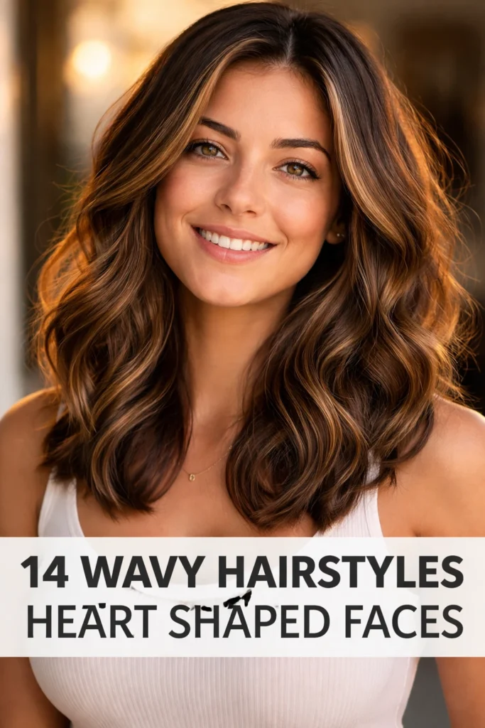 14 Wavy Hairstyles for Heart Shaped Faces