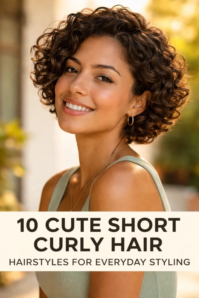 10 Cute Hairstyles for Short Curly Hair