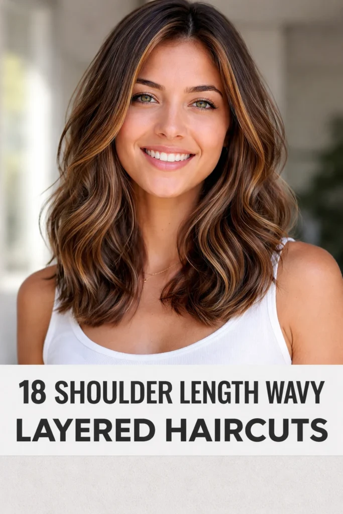 18 Shoulder Length Wavy Layered Haircuts