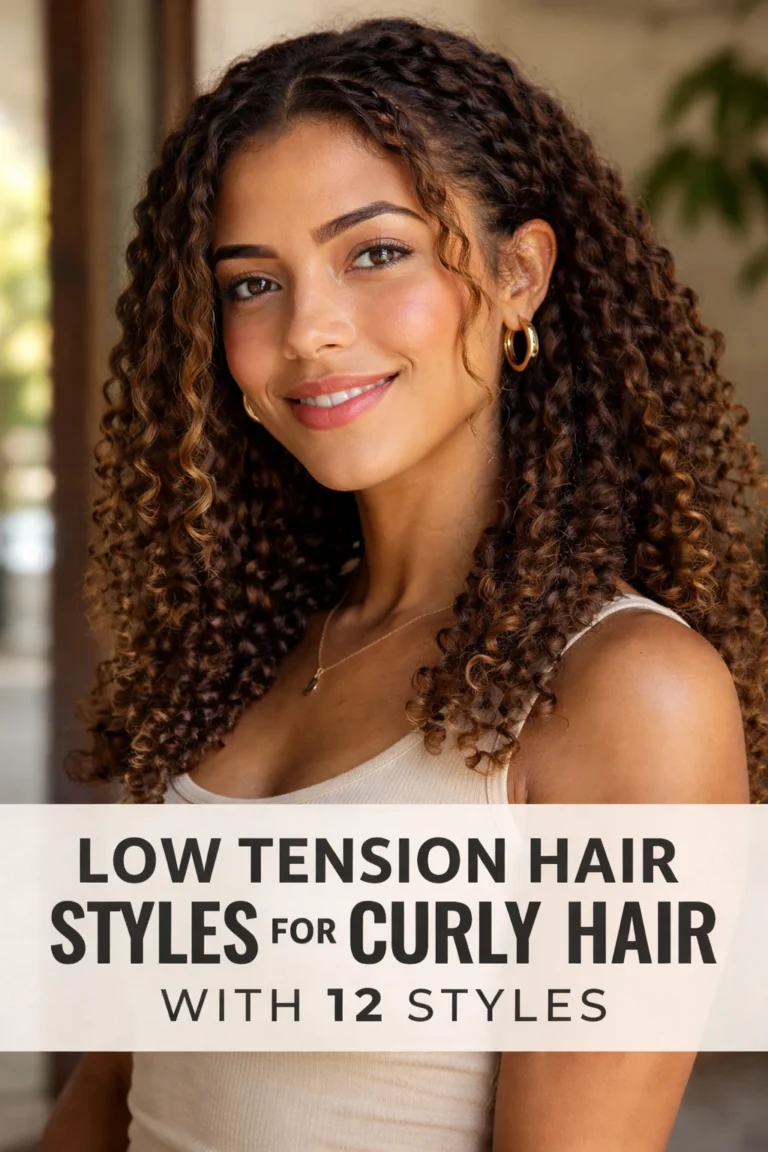 12 Low Tension Hairstyles for Curly Hair
