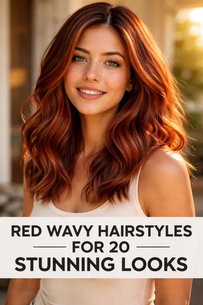 20 Wavy Hairstyles in Red