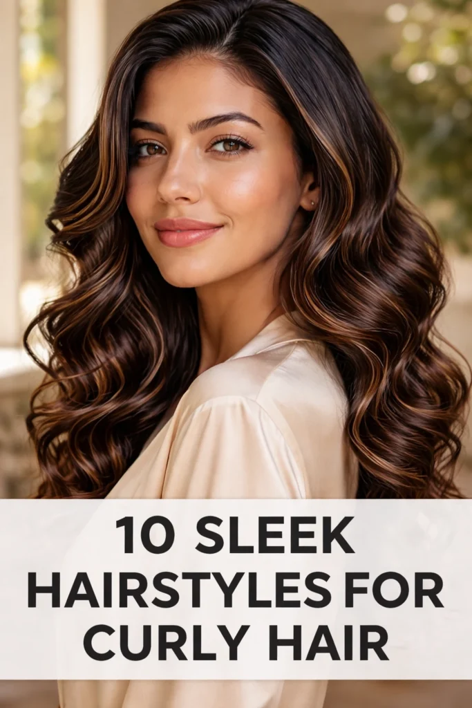 10 Sleek Hairstyles for Curly Hair