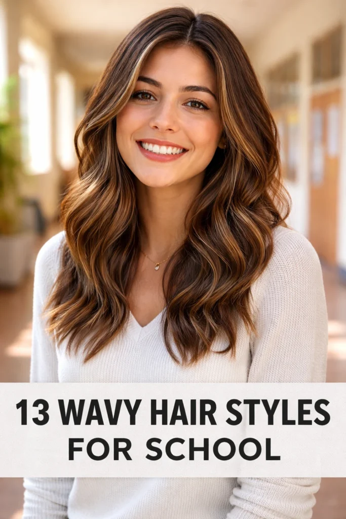 13 Wavy Hairstyles for School
