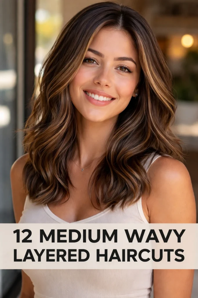 12 Medium Wavy Layered Haircuts