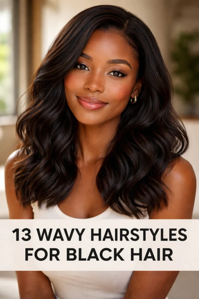 13 Wavy Hairstyles in Black