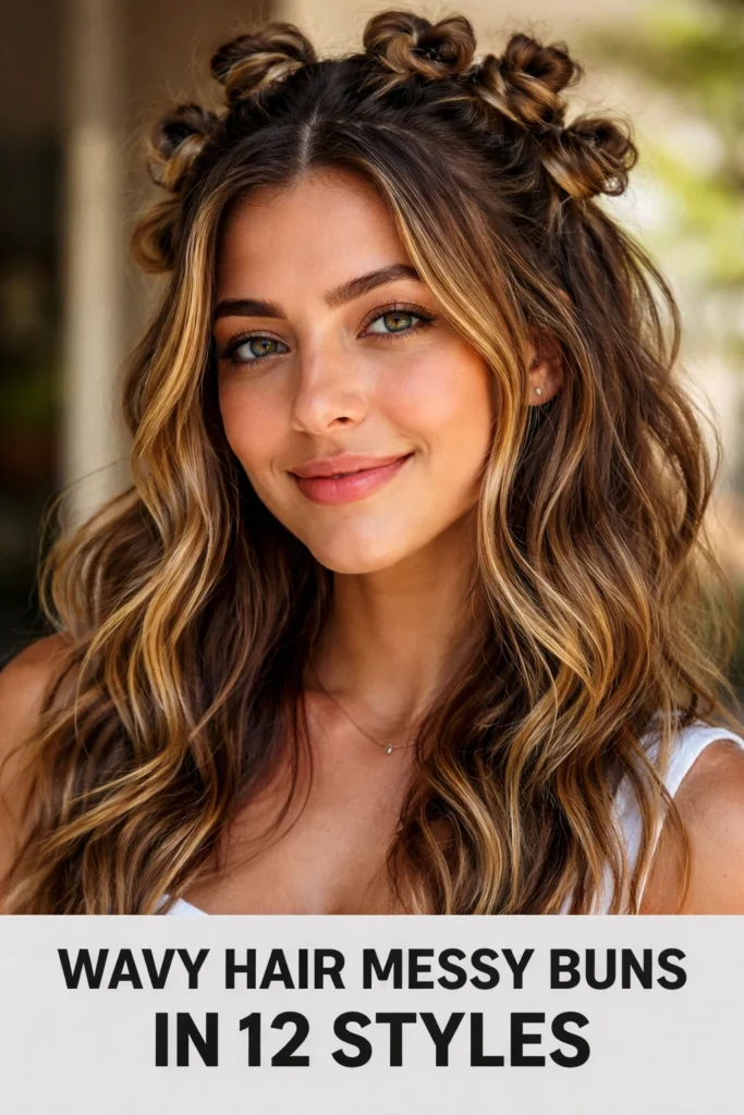 12 Messy Buns for Wavy Hair