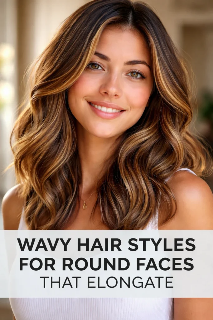 9 Wavy Hairstyles for Round Faces